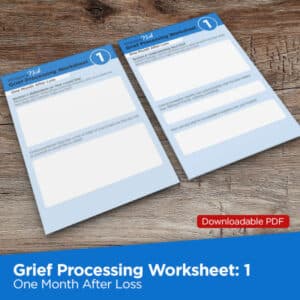 Screenshot of Grief Processing Worksheet Handout